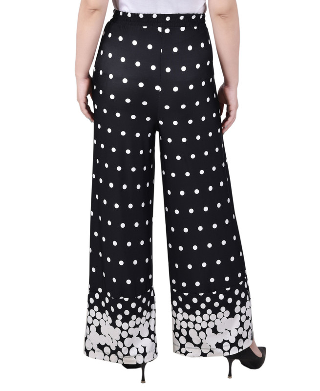 NY Collection Women's Petite Wide Leg Pull On Pants - Picture 17 of 18