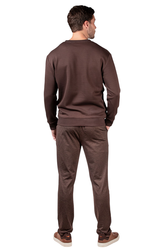 Sudadera Pijama de Lanza Cepillada Natori Para Hombre Bagani Calce Clásico - Imagen 10 de 12