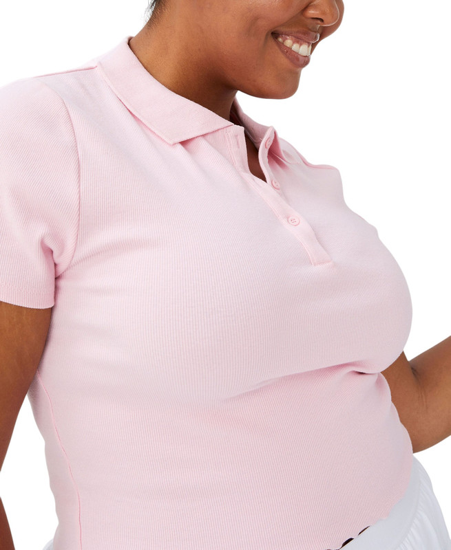 Camiseta polo de tenis activo Cotton On para mujer (rosa, X-grande) - Imagen 3 de 7