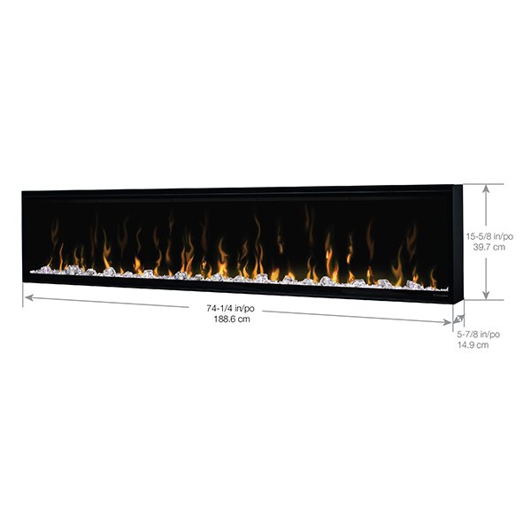 Dimplex XLF IgniteXL BuiltIn Linear Electric Fireplace Contino
