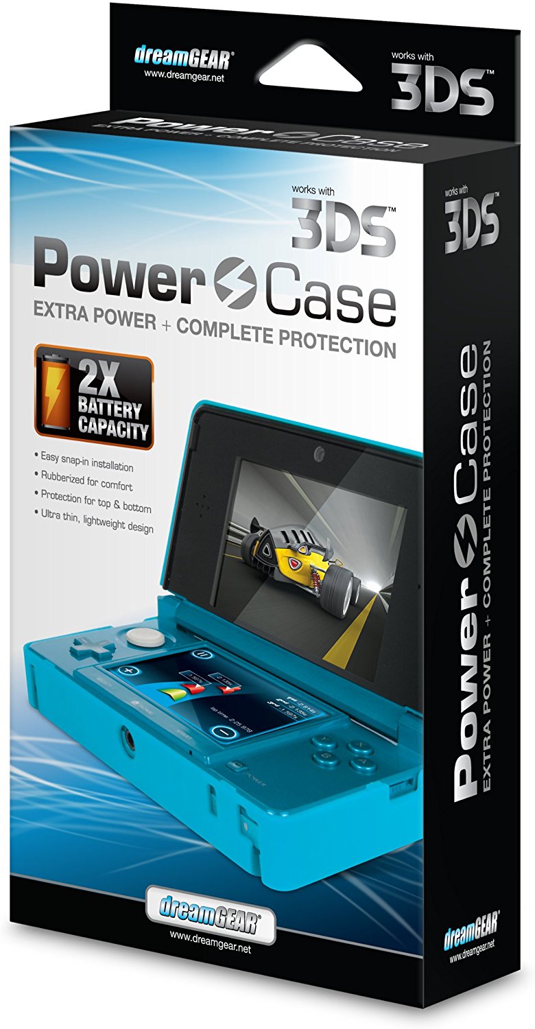dreamGEAR Nintendo 3DS Power Case Extended Backup Battery Blue eBay