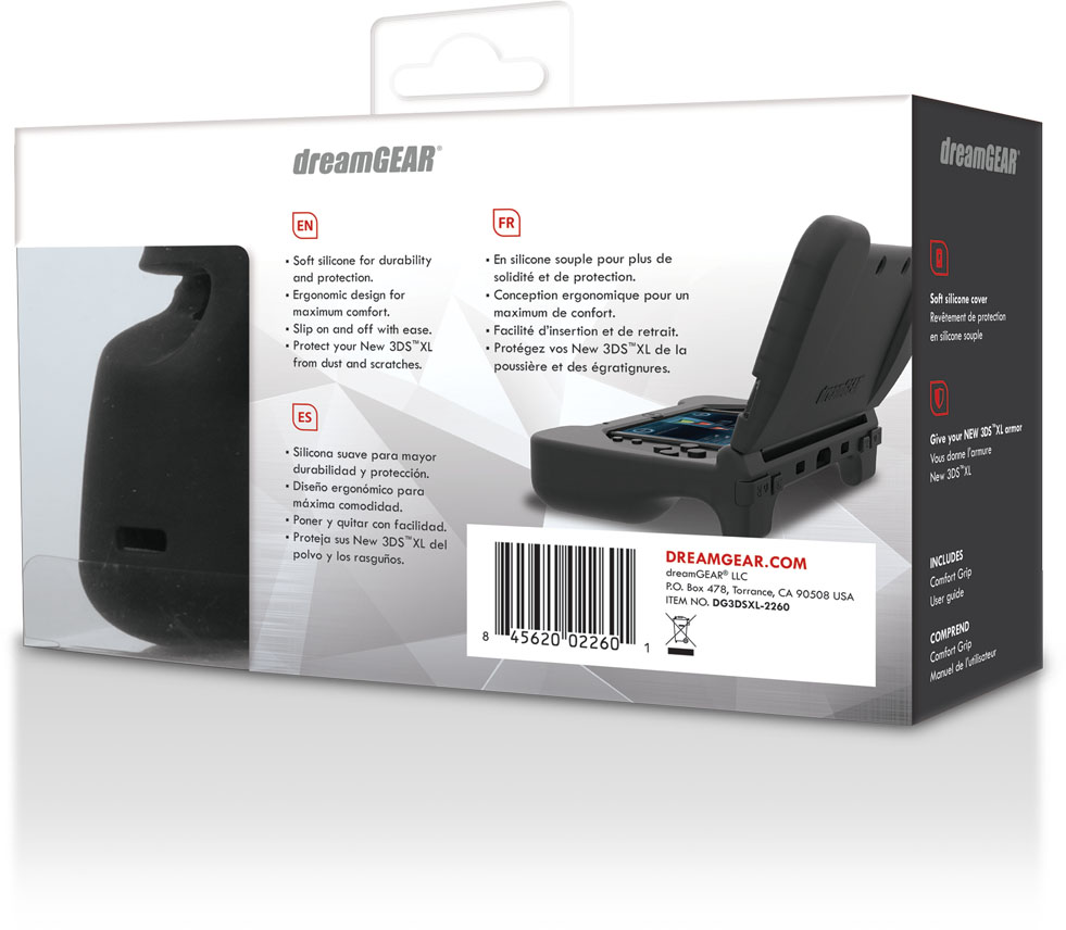 New Nintendo 3DS XL Comfort Grip Case Transparent Black for New 3DS XL 845620022601 eBay