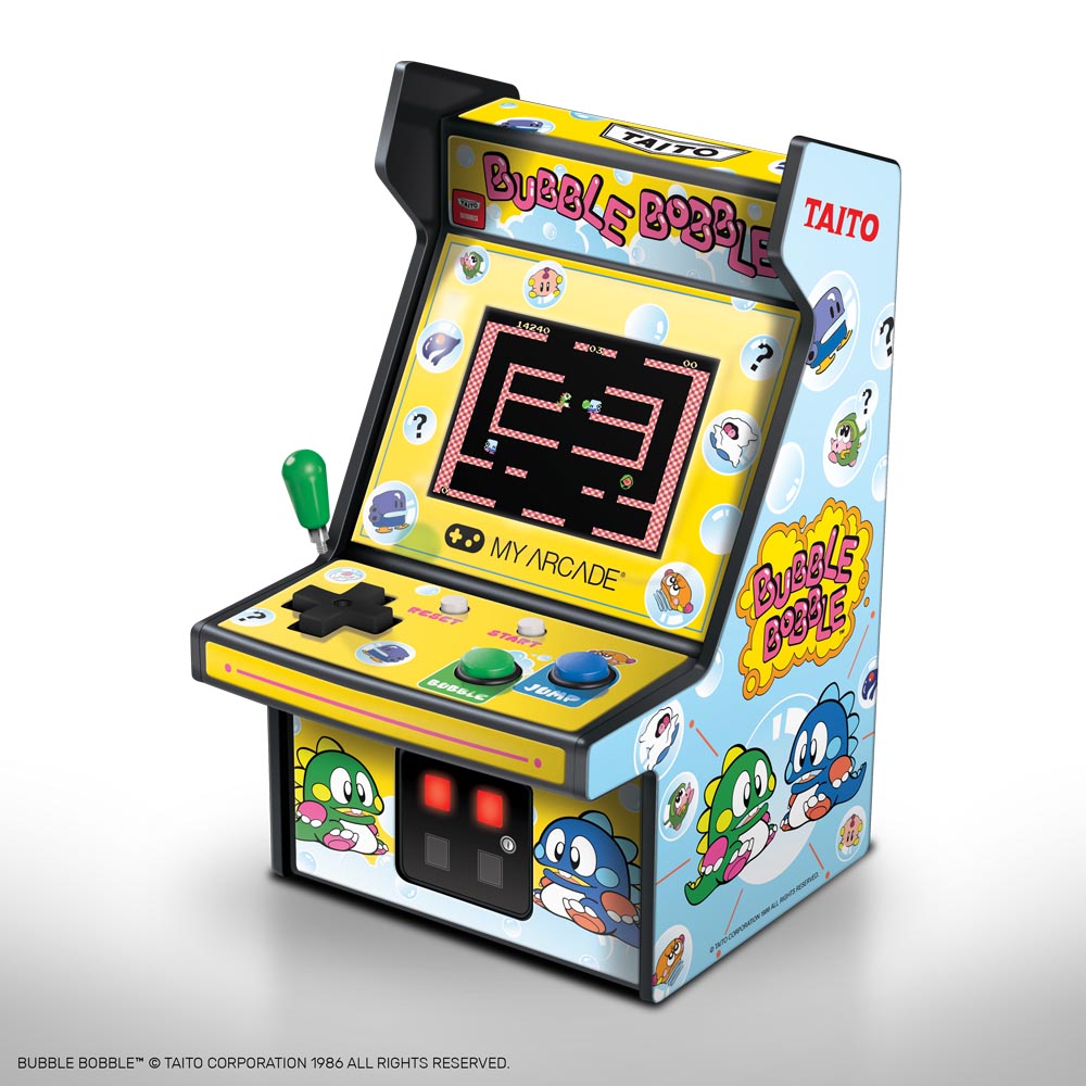 My Arcade BUBBLE BOBBLE Micro Arcade Machine Portable Handheld Video