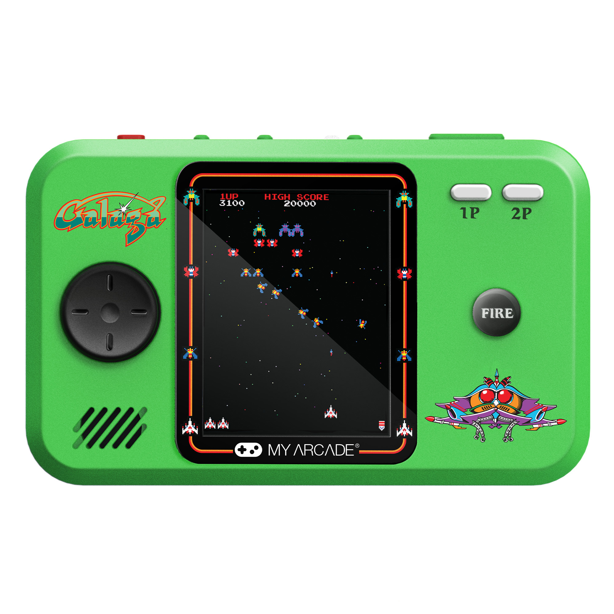 My Arcade Galaga/Galaxian Pocket Player Pro 2in1 Portable Video
