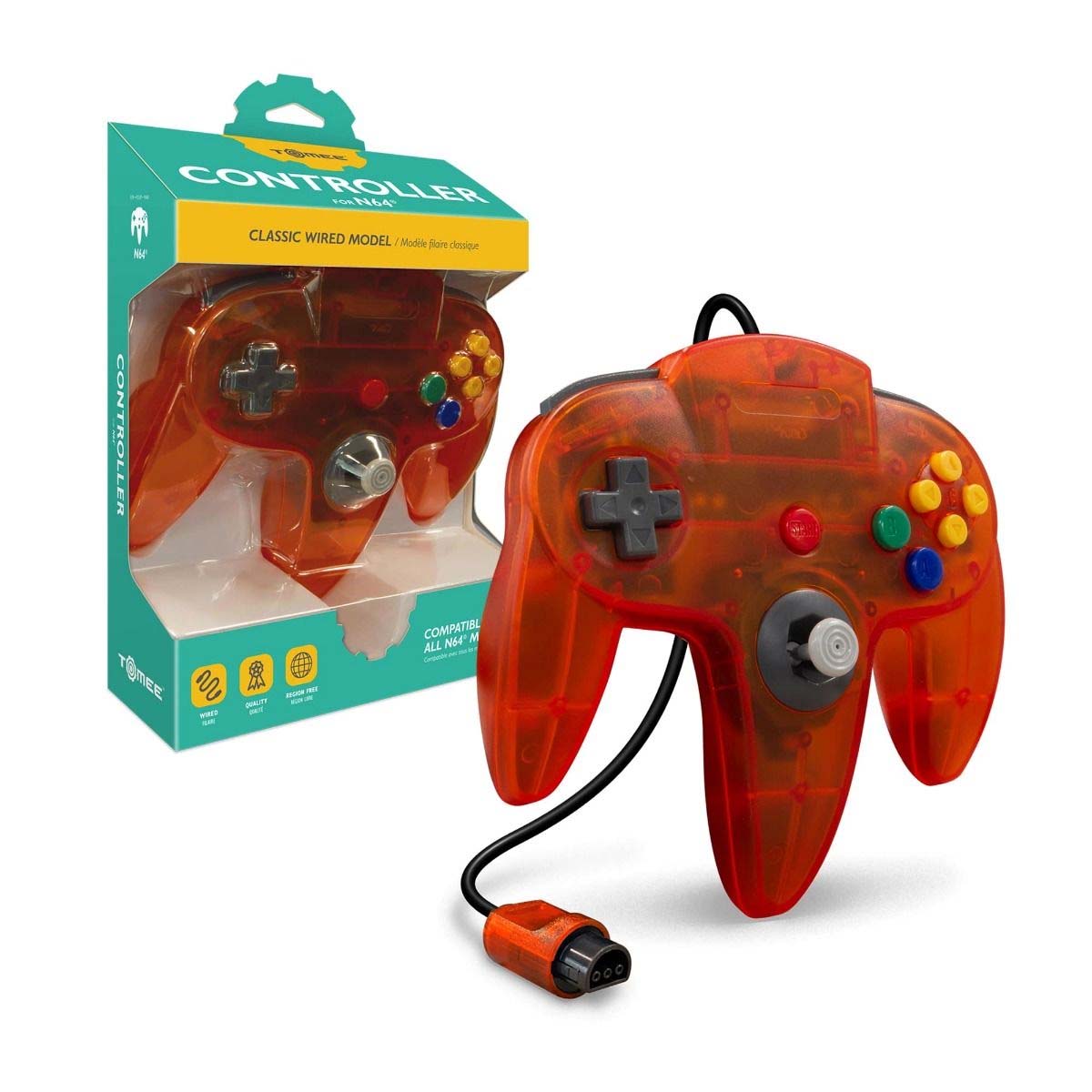Tomee Controller for N64(Gold/Gray/Yellow/Red/Green/Black/Blue/Turquoise/Purple) - Picture 28 of 28