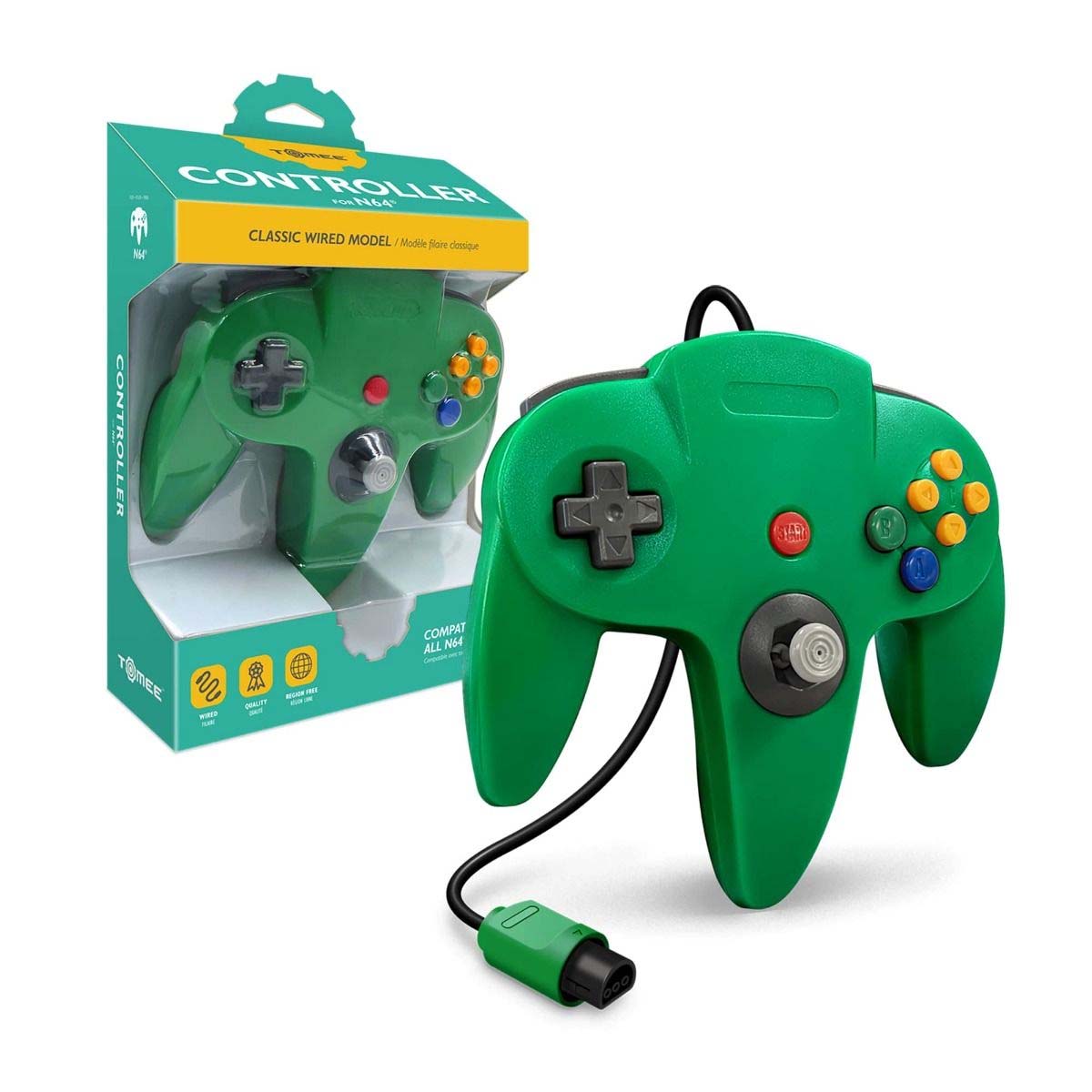 Tomee Controller for N64(Gold/Gray/Yellow/Red/Green/Black/Blue/Turquoise/Purple) - Picture 19 of 28