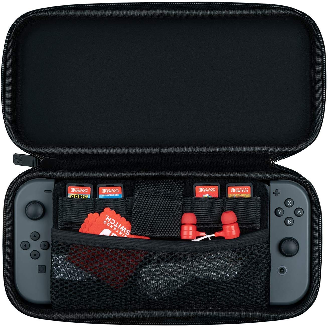 PDP Nintendo Switch Starter Kit Case, Grip, Cable, Cleaning Cloth Elite