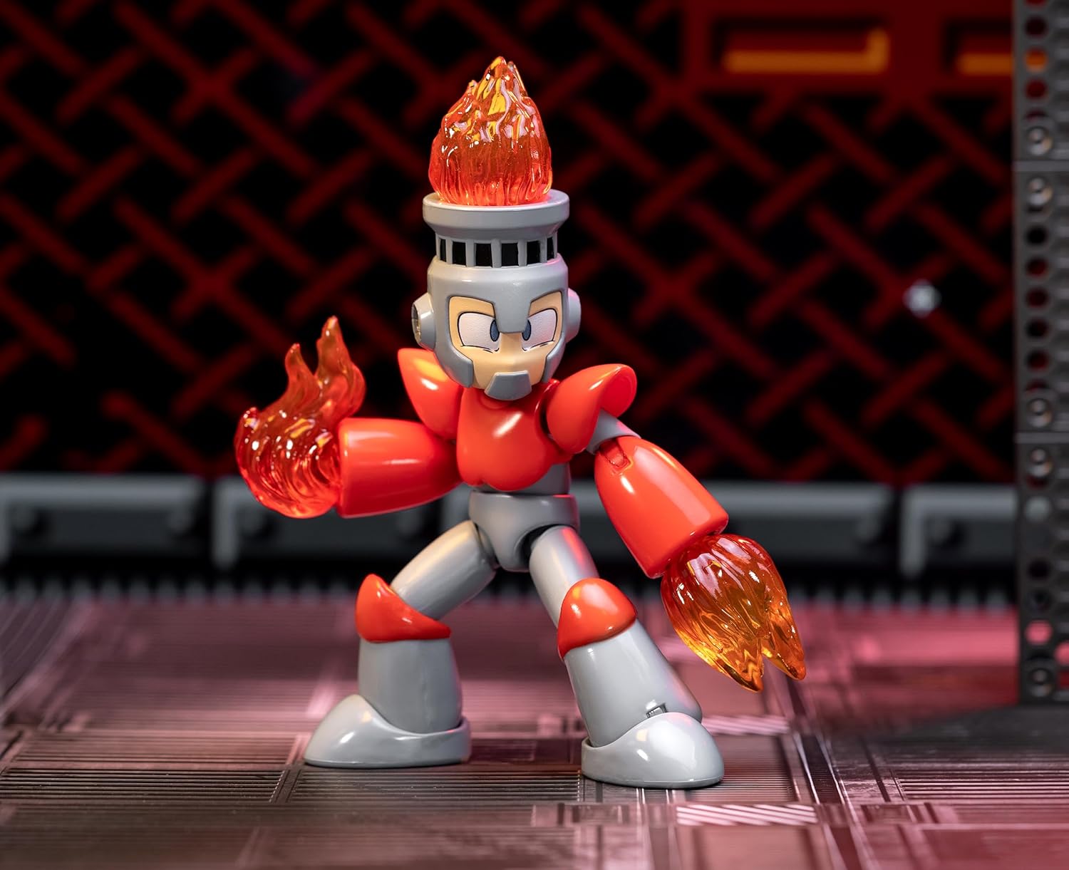 Fire Man フィギュア PT-0010 Mega Man Fire Man Official 1/12 Scale Action Figure Toys for Kids