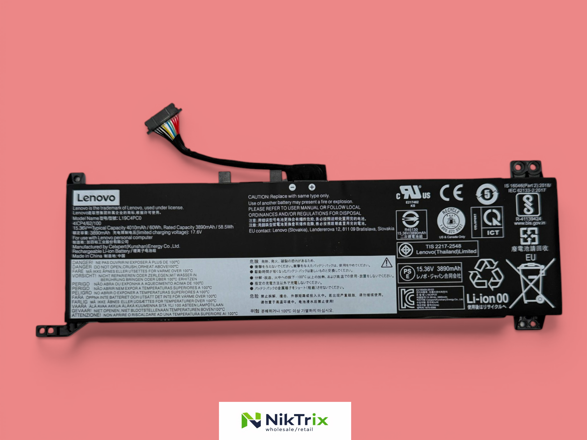 L19C4PC0 L19M4PC0 Battery For Lenovo Legion 5 15ARH05H 15IMH05H R7000 15.36V