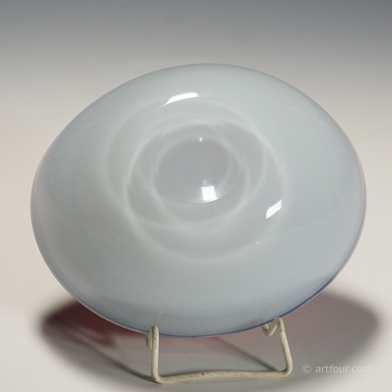 Archimede Seguso 'Alabastro' Kunstglasschale, Murano Italien ca. 1958 - Bild 4 von 5