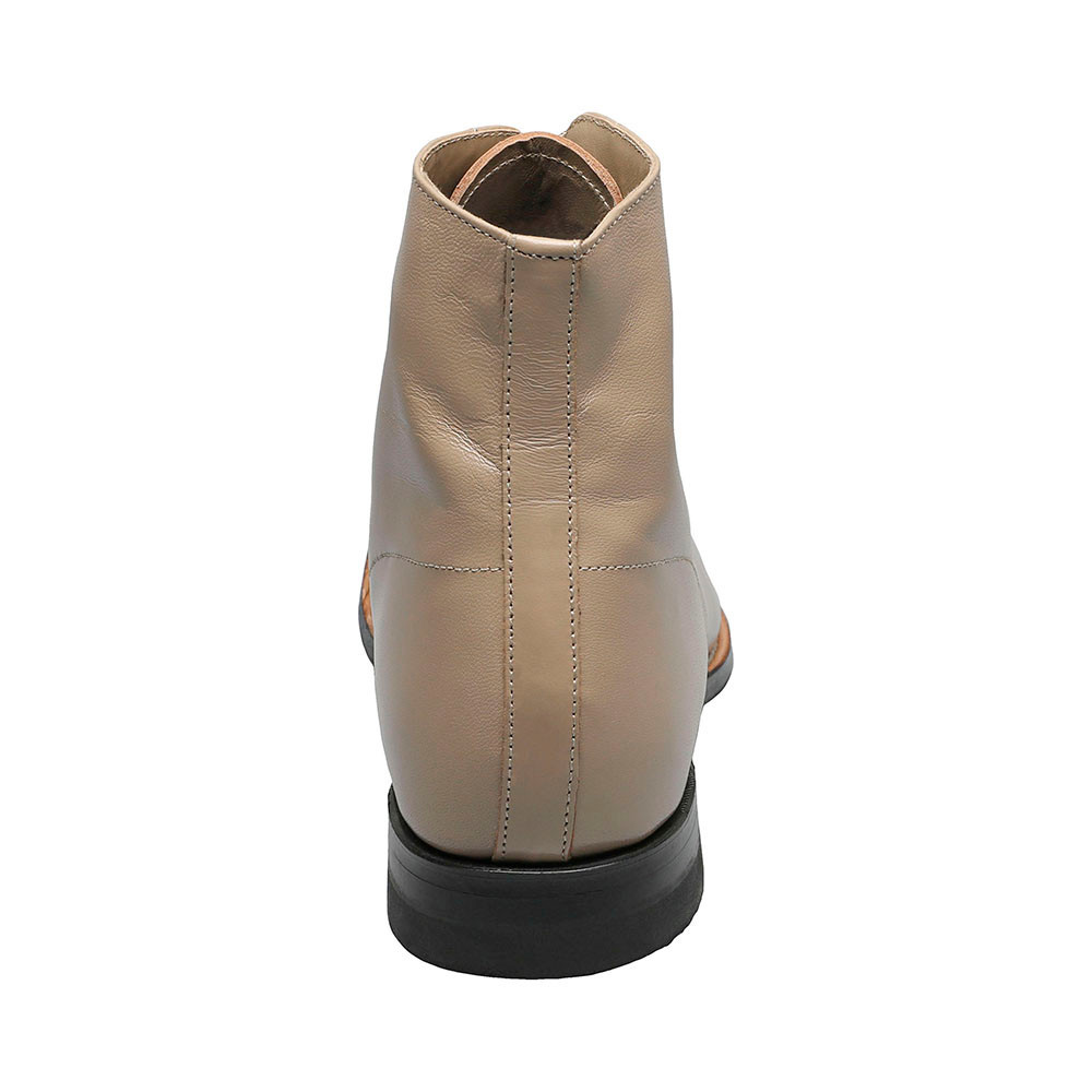 Stacy Adams Classic Madison Taupe Leather Cap Toe Dress Boot  display picture 1