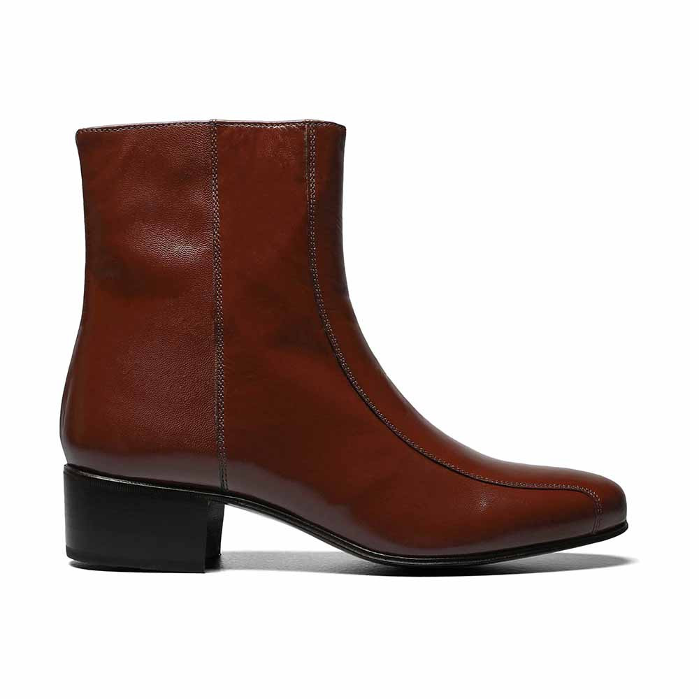 NEW Men\'s Florsheim Duke Side Zip Dress Boot, Cognac,12 EEE Florsheim Duke Boot – Valentino main image 4