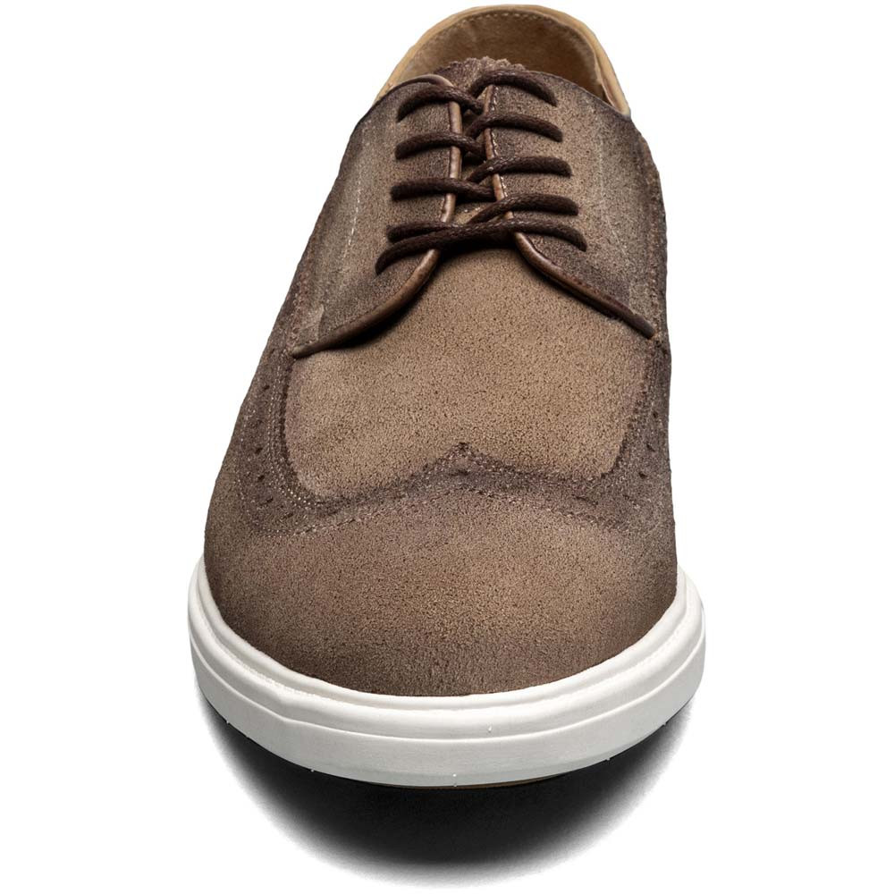 Stacy Adams Trudell Sand Suede Leather Wingtip Casual Shoes  display picture 2