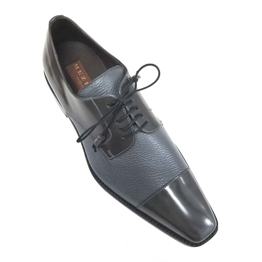 Oxford Mezlan Soka gris cordones piel de ciervo genuina - Imagen 9 de 10