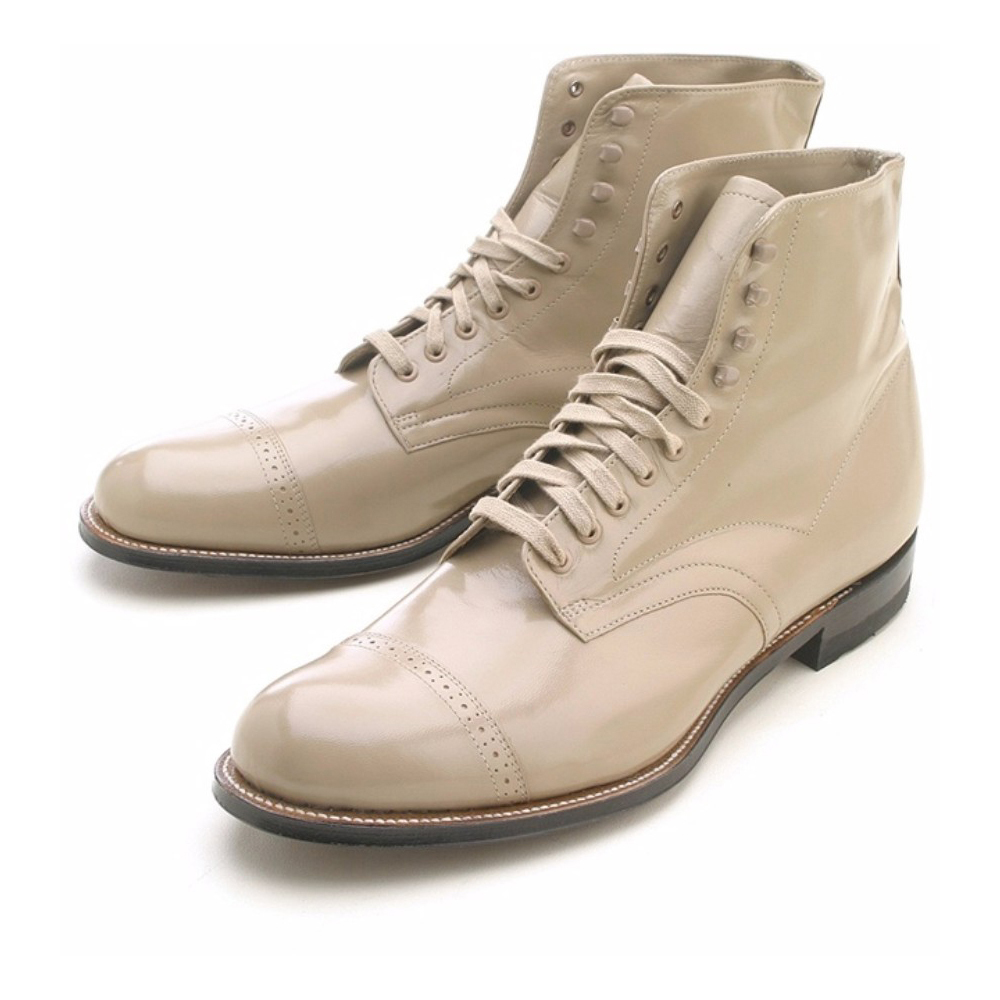Stacy Adams Madison Taupe Leather Dress Boots - Picture 28 of 37