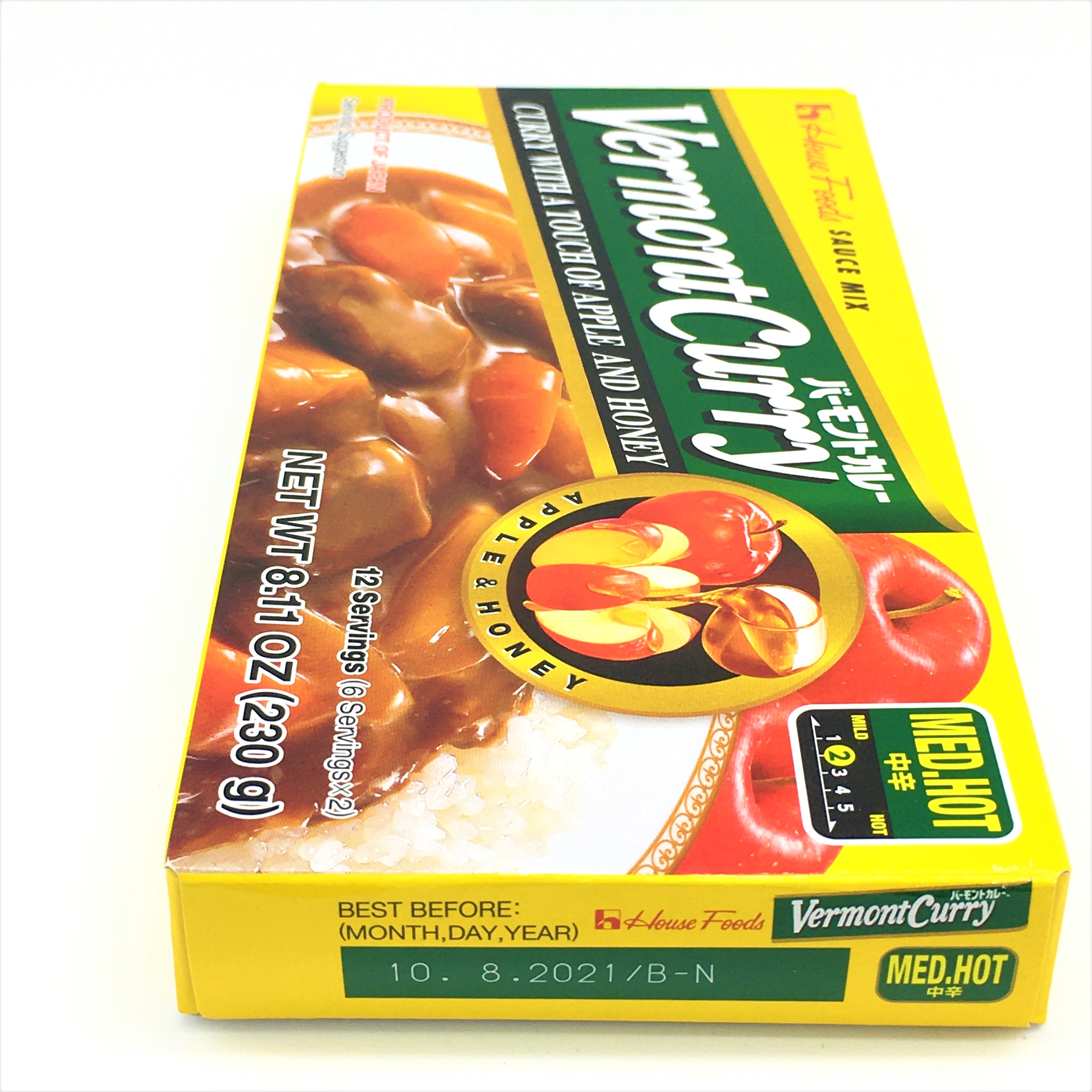 House Foods Japanese Vermont Curry With A Touch Of Apple & Honey 8.11oz