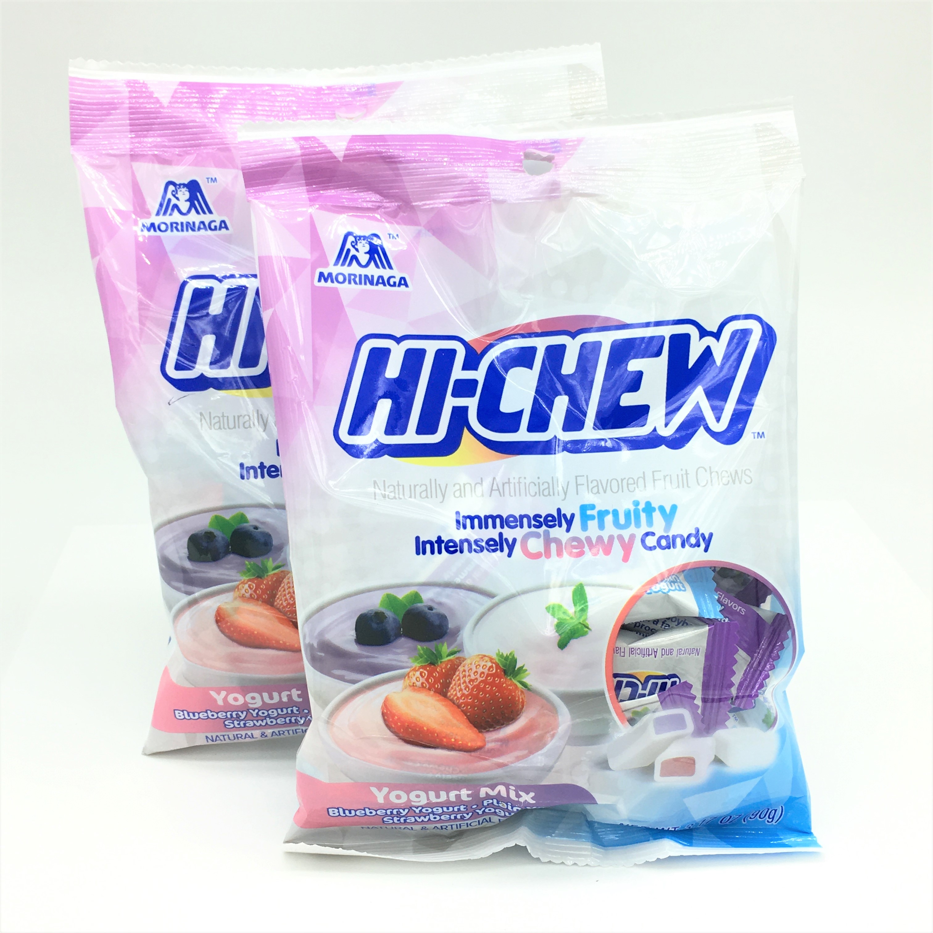 Morinaga HiChew Fruity Chewy Candy Yogurt Mix 3.17 oz (Pack of 2