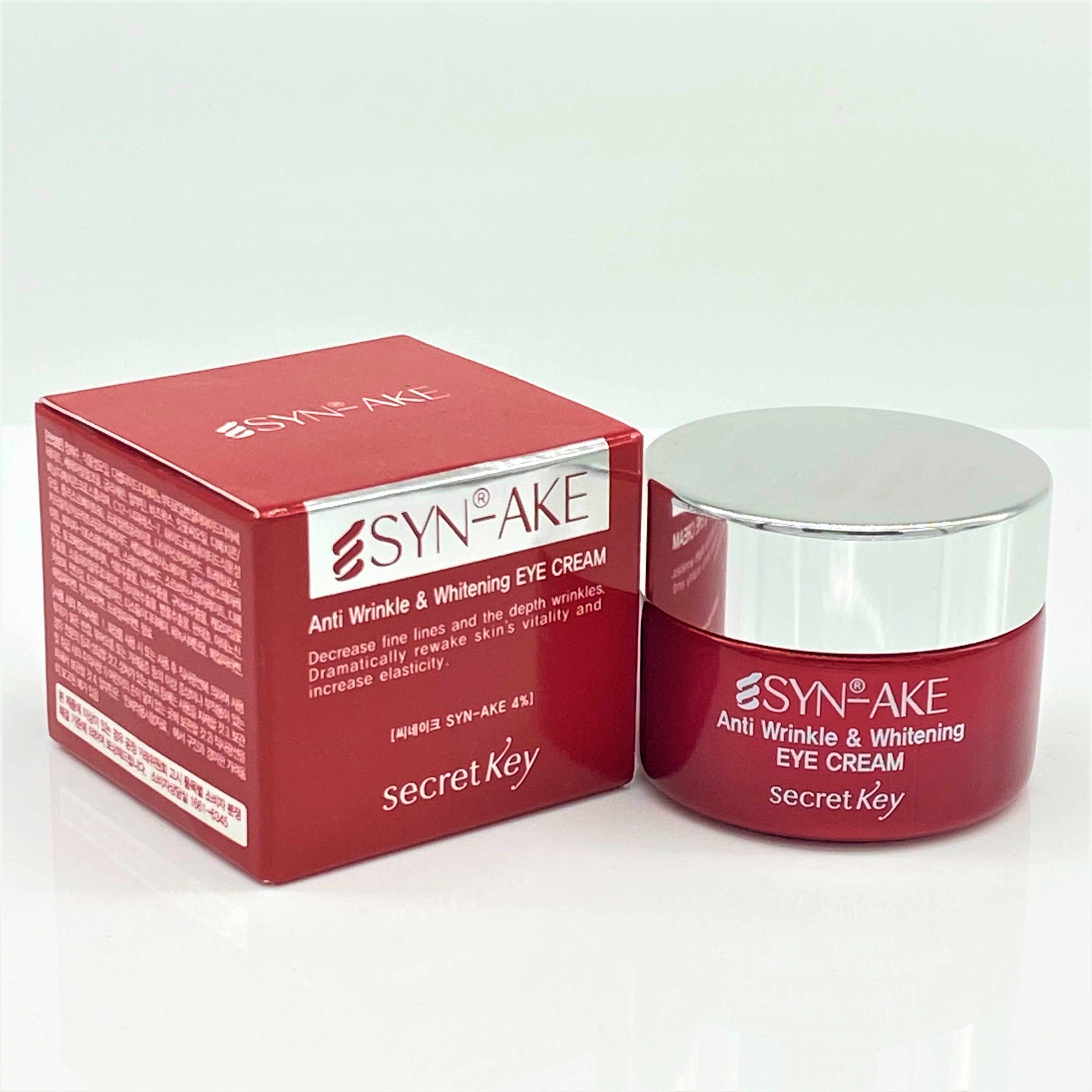 Secret Key SYN-AKE Anti Wrinkle & Whitening Eye Cream , 15 g(BEST BY 08 ...