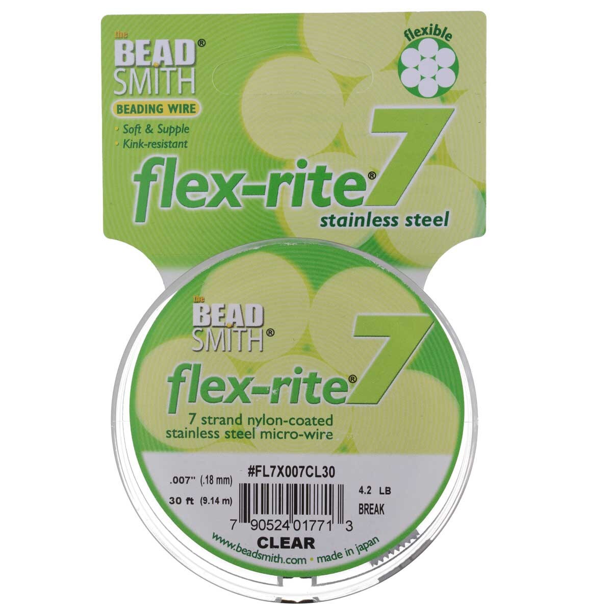 FLEX-RITE Flexrite 7 Strand Beading Wire Nylon Coated Metal 10-1,000 feet CHOICE - Picture 4 of 47