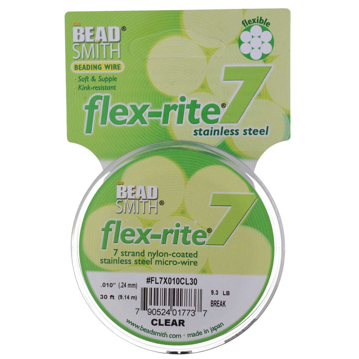 FLEX-RITE Flexrite 7 Strand Beading Wire Nylon Coated Metal 10-1,000 feet CHOICE - Picture 6 of 47