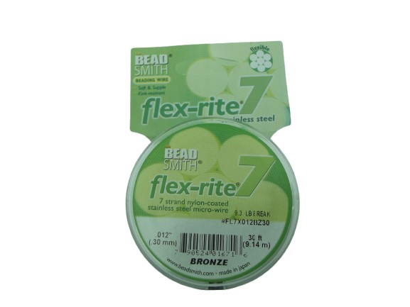 FLEX-RITE Flexrite 7 Strand Beading Wire Nylon Coated Metal 10-1,000 feet CHOICE - Picture 37 of 47