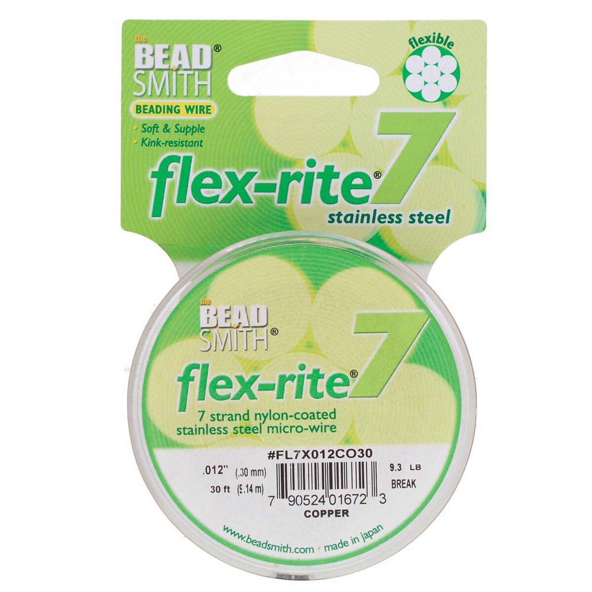 FLEX-RITE Flexrite 7 Strand Beading Wire Nylon Coated Metal 10-1,000 feet CHOICE - Picture 27 of 47