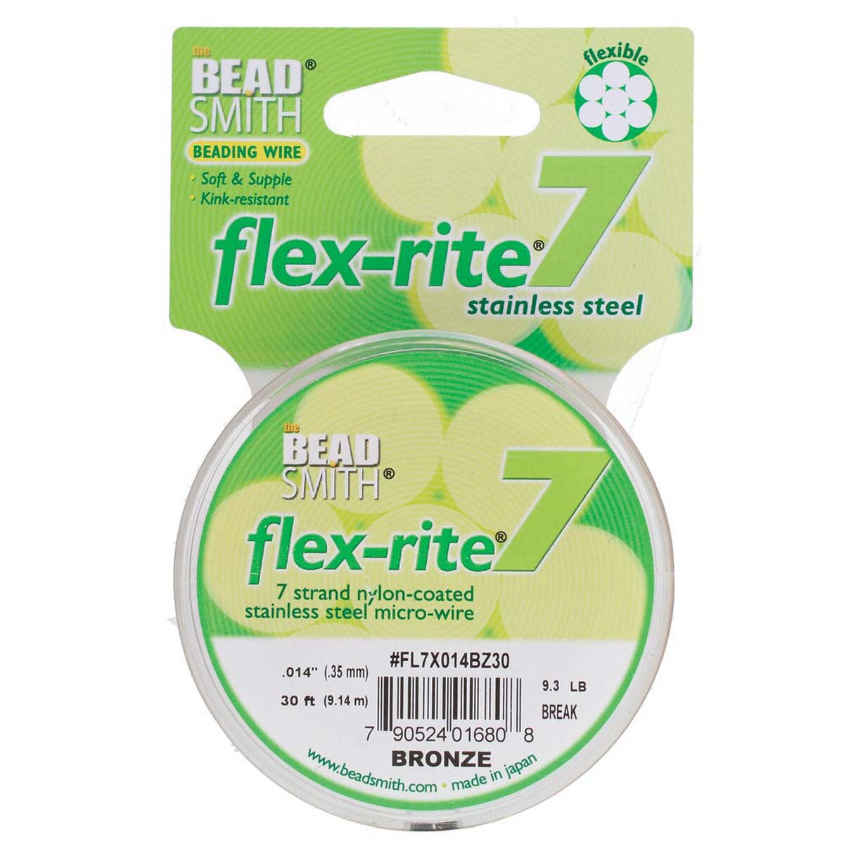 FLEX-RITE Flexrite 7 Strand Beading Wire Nylon Coated Metal 10-1,000 feet CHOICE - Picture 39 of 47