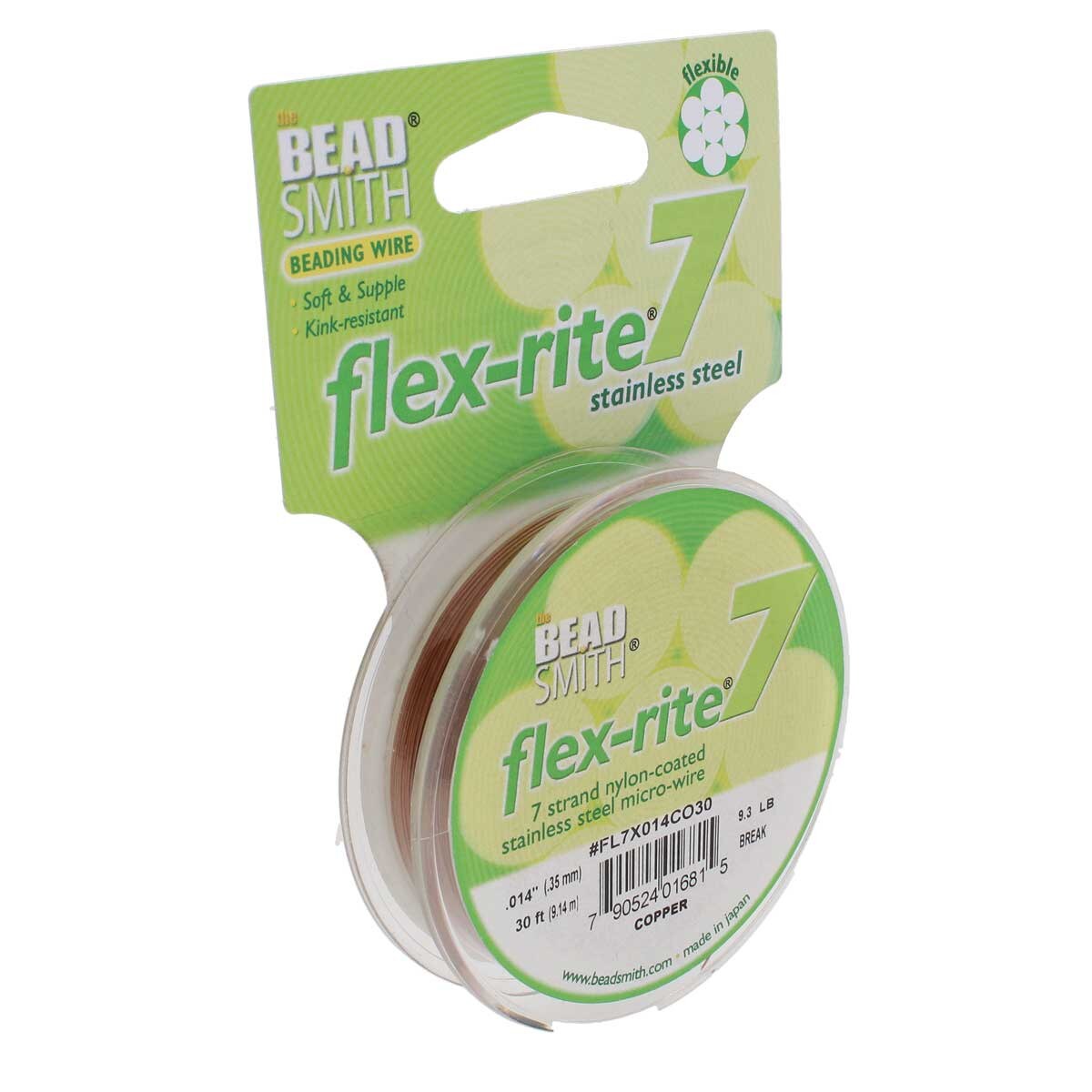 FLEX-RITE Flexrite 7 Strand Beading Wire Nylon Coated Metal 10-1,000 feet CHOICE - Picture 28 of 47