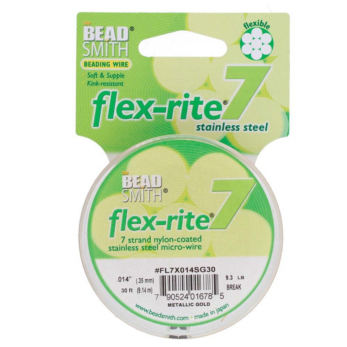 FLEX-RITE Flexrite 7 Strand Beading Wire Nylon Coated Metal 10-1,000 feet CHOICE - Picture 15 of 47