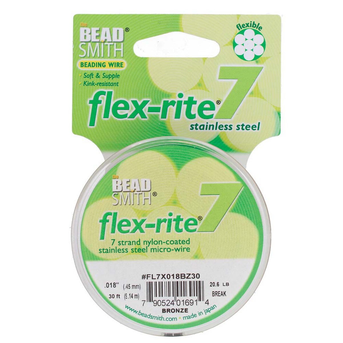 FLEX-RITE Flexrite 7 Strand Beading Wire Nylon Coated Metal 10-1,000 feet CHOICE - Picture 40 of 47