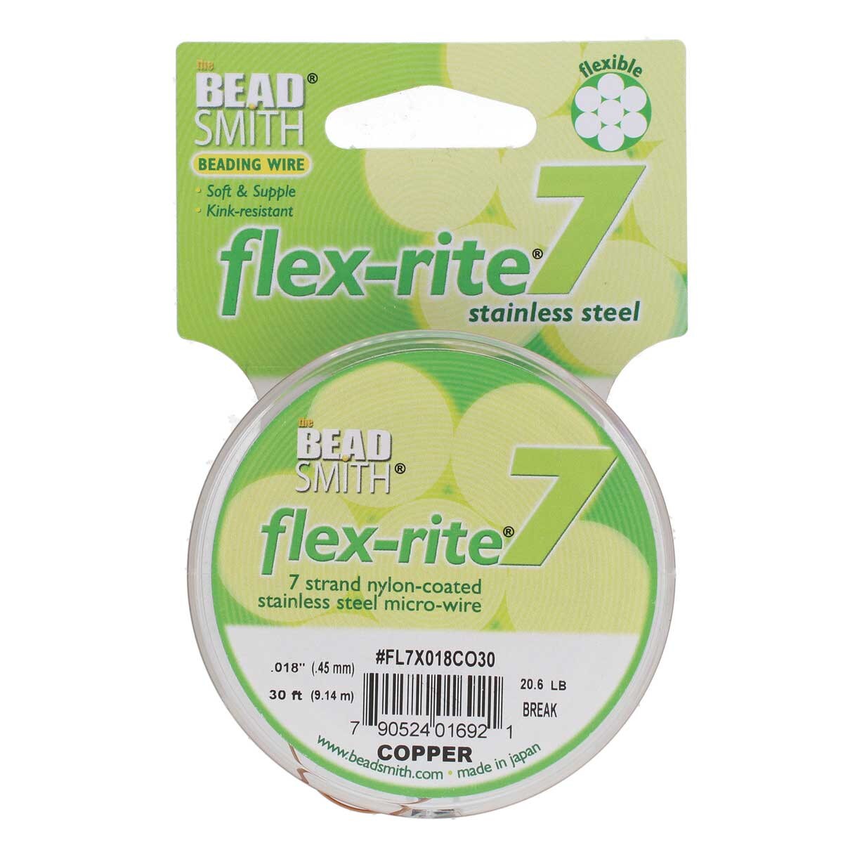 FLEX-RITE Flexrite 7 Strand Beading Wire Nylon Coated Metal 10-1,000 feet CHOICE - Picture 29 of 47