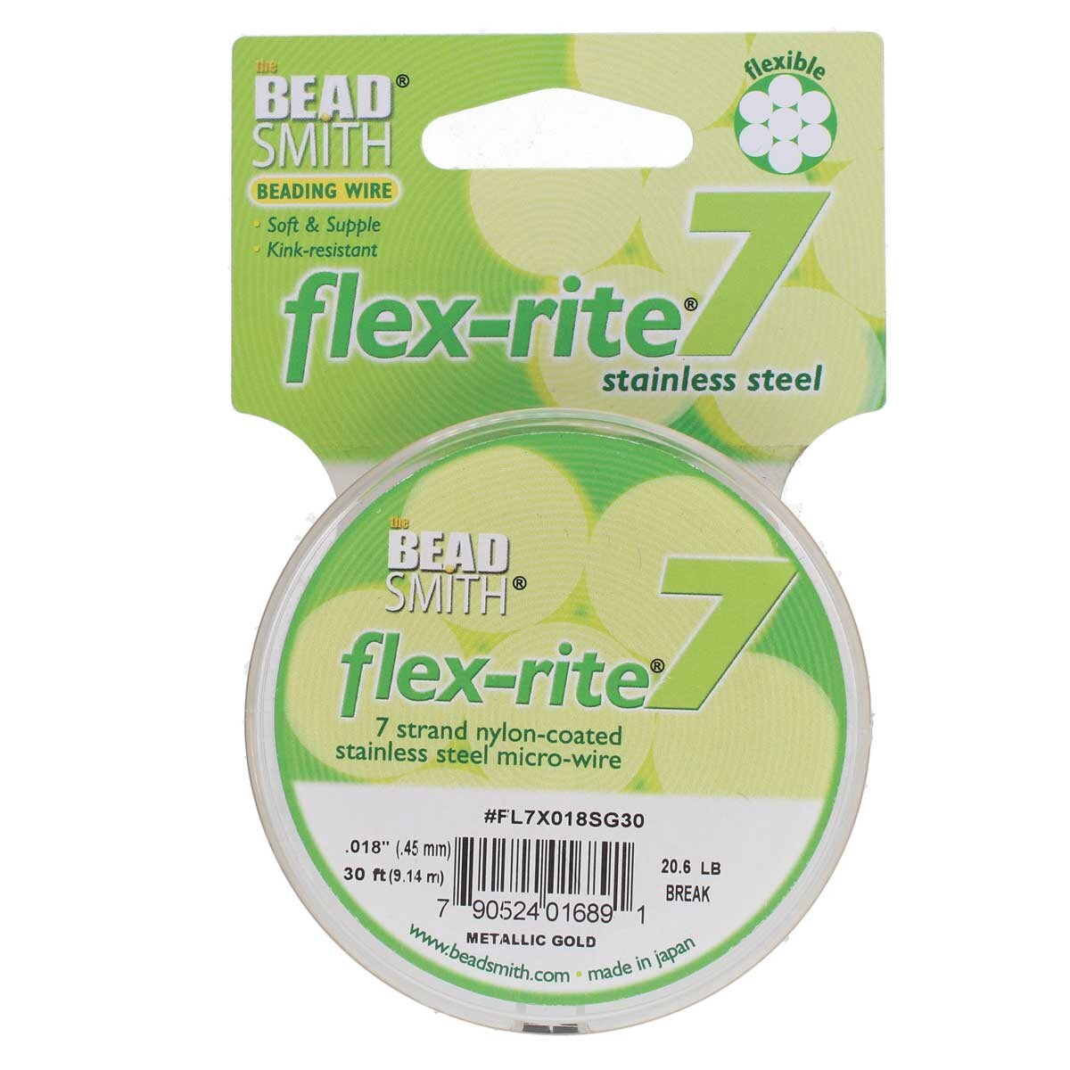 FLEX-RITE Flexrite 7 Strand Beading Wire Nylon Coated Metal 10-1,000 feet CHOICE - Picture 16 of 47