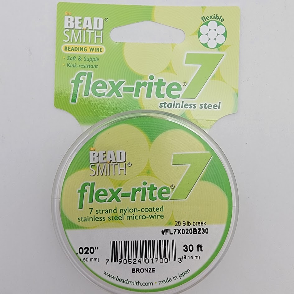 FLEX-RITE Flexrite 7 Strand Beading Wire Nylon Coated Metal 10-1,000 feet CHOICE - Picture 41 of 47