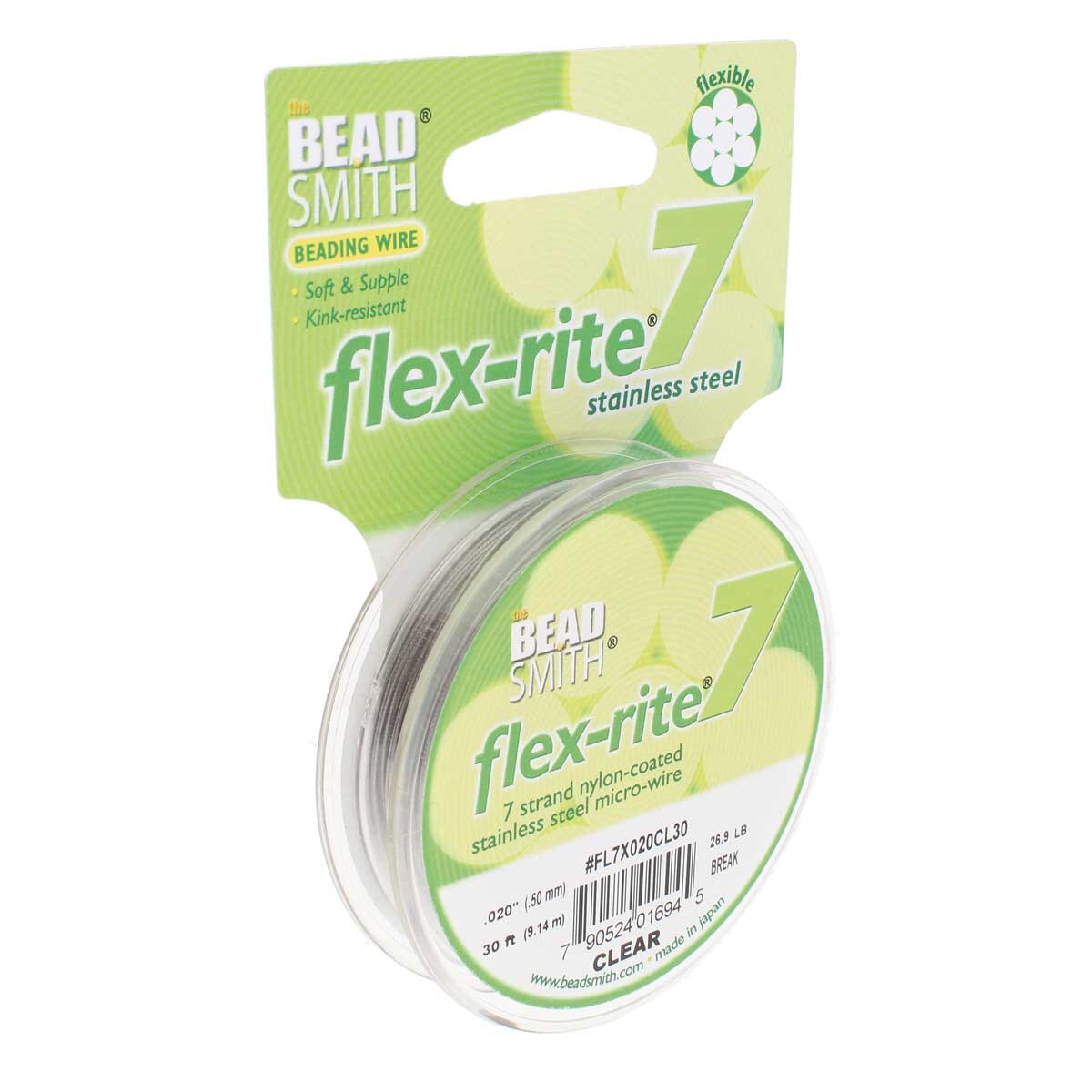 FLEX-RITE Flexrite 7 Strand Beading Wire Nylon Coated Metal 10-1,000 feet CHOICE - Picture 11 of 47