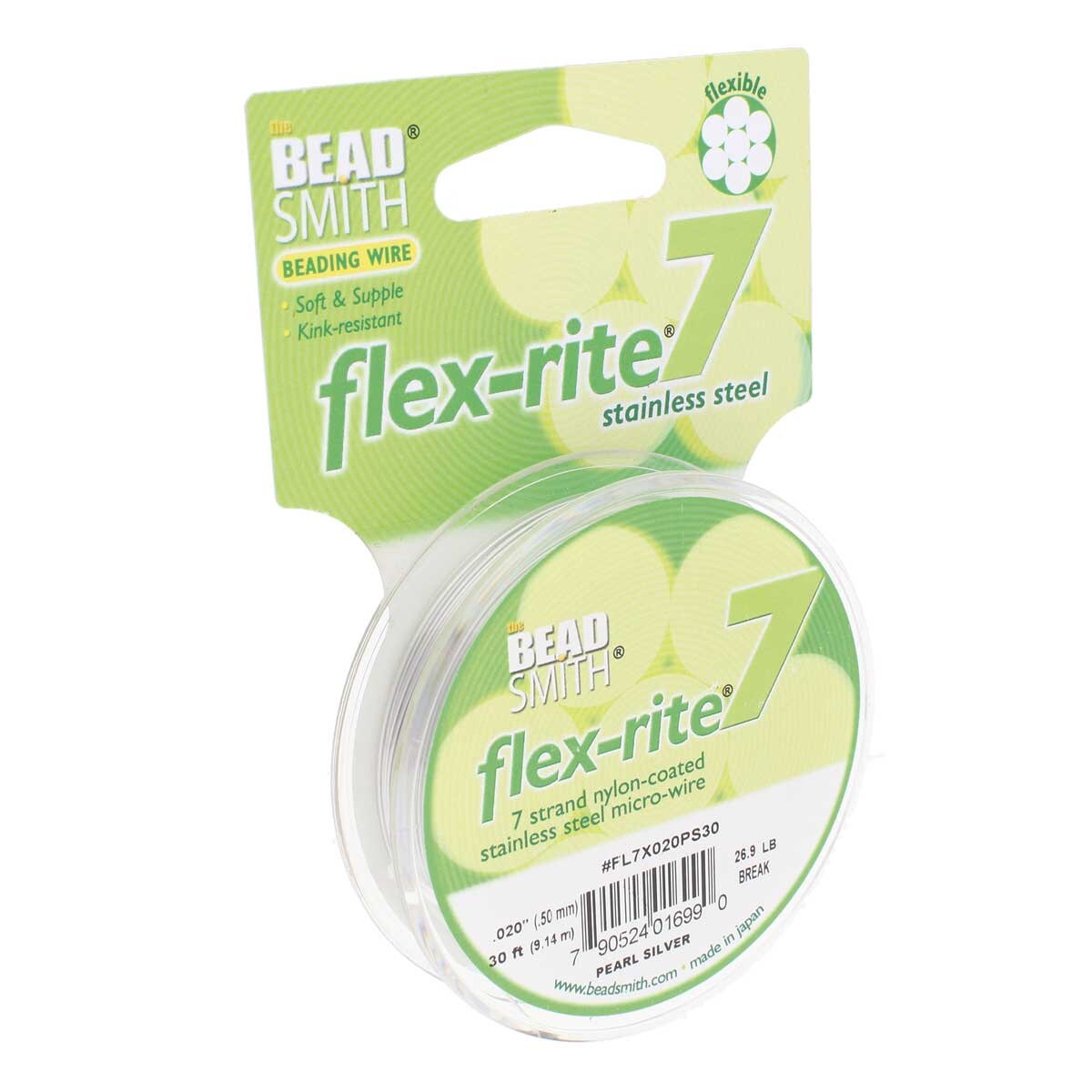 FLEX-RITE Flexrite 7 Strand Beading Wire Nylon Coated Metal 10-1,000 feet CHOICE - Picture 24 of 47