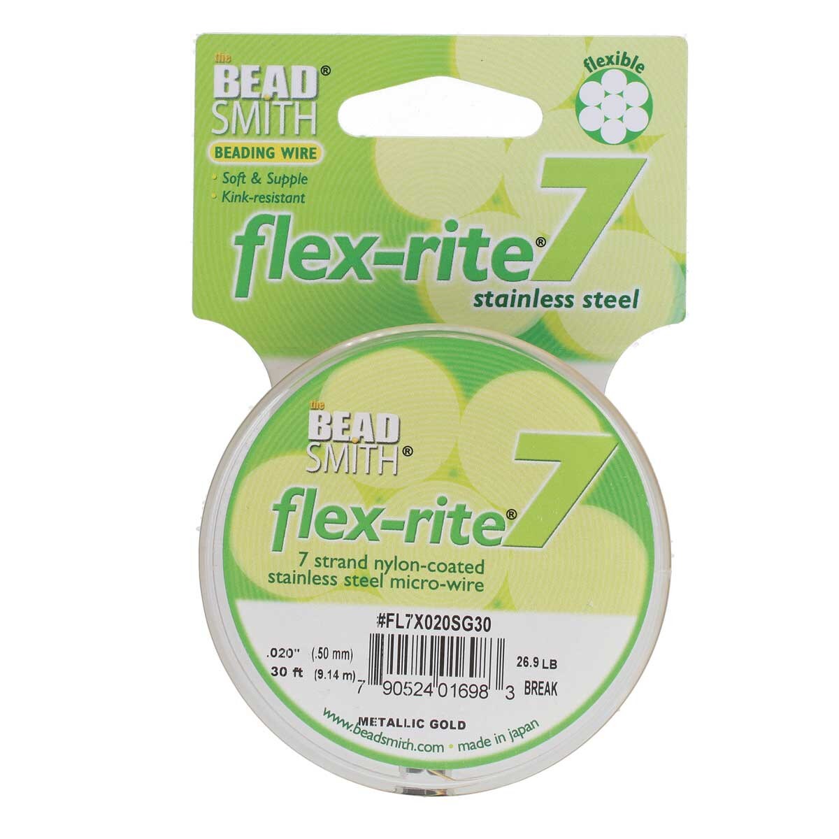 FLEX-RITE Flexrite 7 Strand Beading Wire Nylon Coated Metal 10-1,000 feet CHOICE - Picture 17 of 47