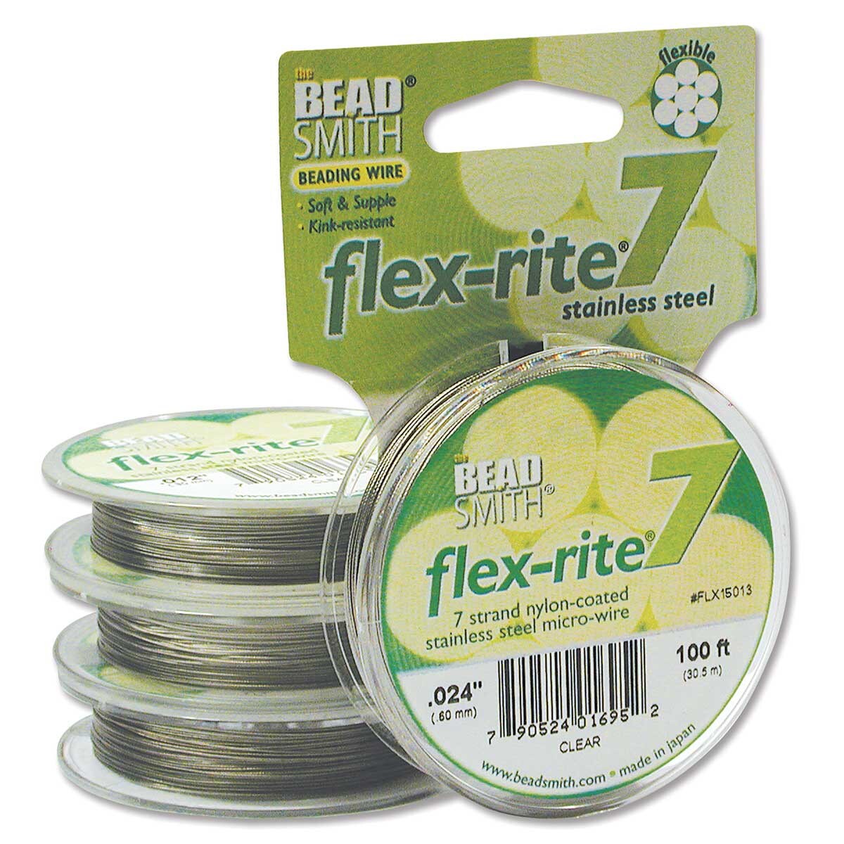 FLEX-RITE Flexrite 7 Strand Beading Wire Nylon Coated Metal 10-1,000 feet CHOICE - Picture 13 of 47