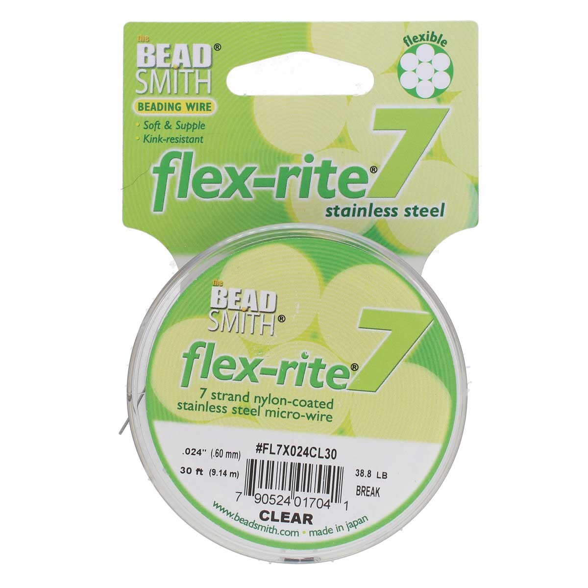 FLEX-RITE Flexrite 7 Strand Beading Wire Nylon Coated Metal 10-1,000 feet CHOICE - Picture 12 of 47