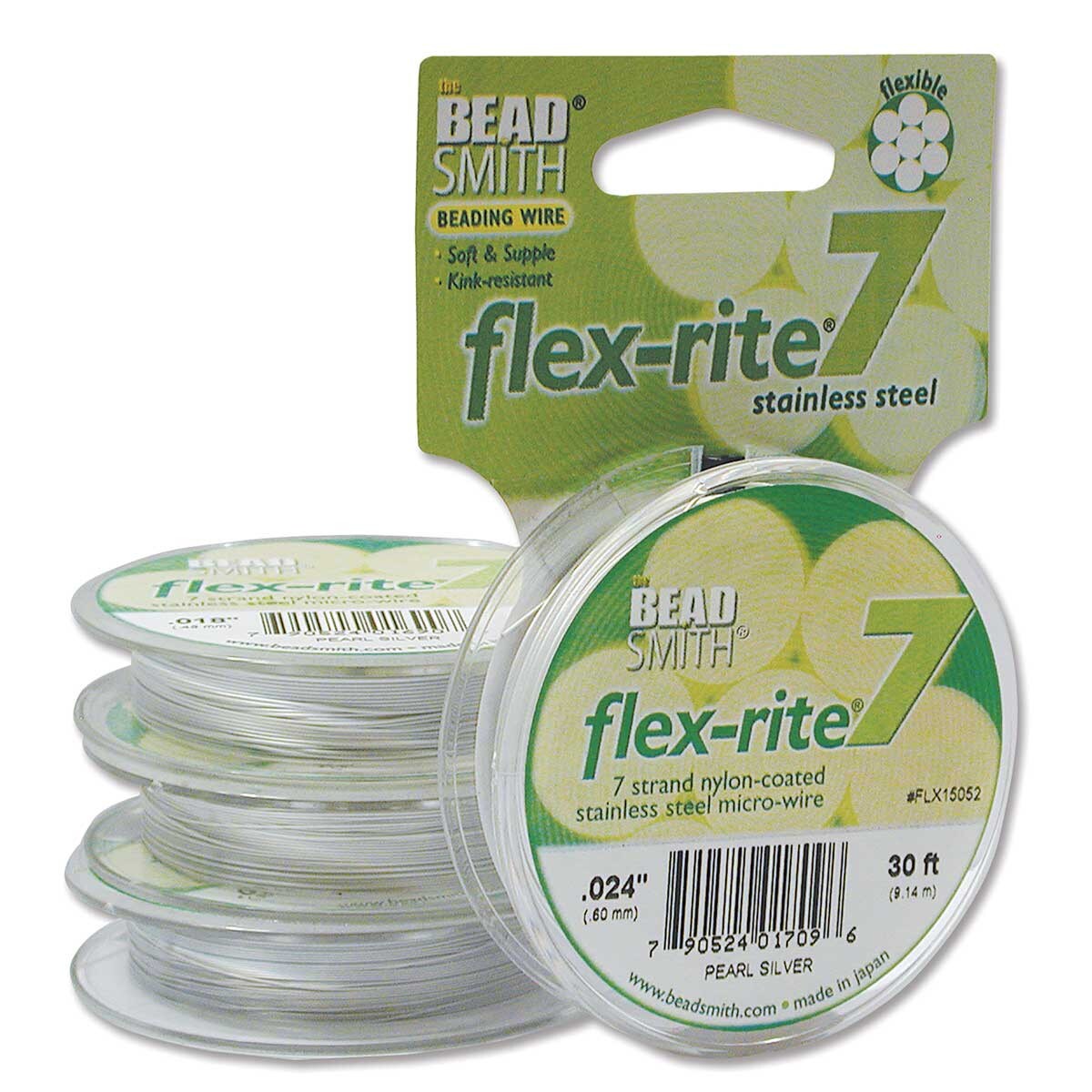 FLEX-RITE Flexrite 7 Strand Beading Wire Nylon Coated Metal 10-1,000 feet CHOICE - Picture 25 of 47
