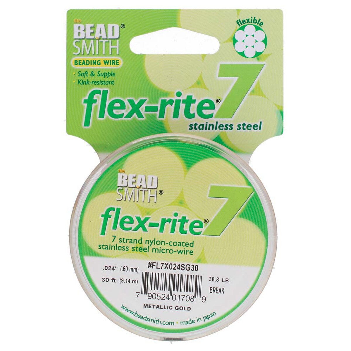 FLEX-RITE Flexrite 7 Strand Beading Wire Nylon Coated Metal 10-1,000 feet CHOICE - Picture 18 of 47