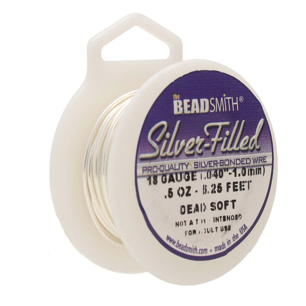 Beadsmith Pro Silver Bonded Filled Wire Half Hard Dead Soft 18 20 22 22 26 28 ga