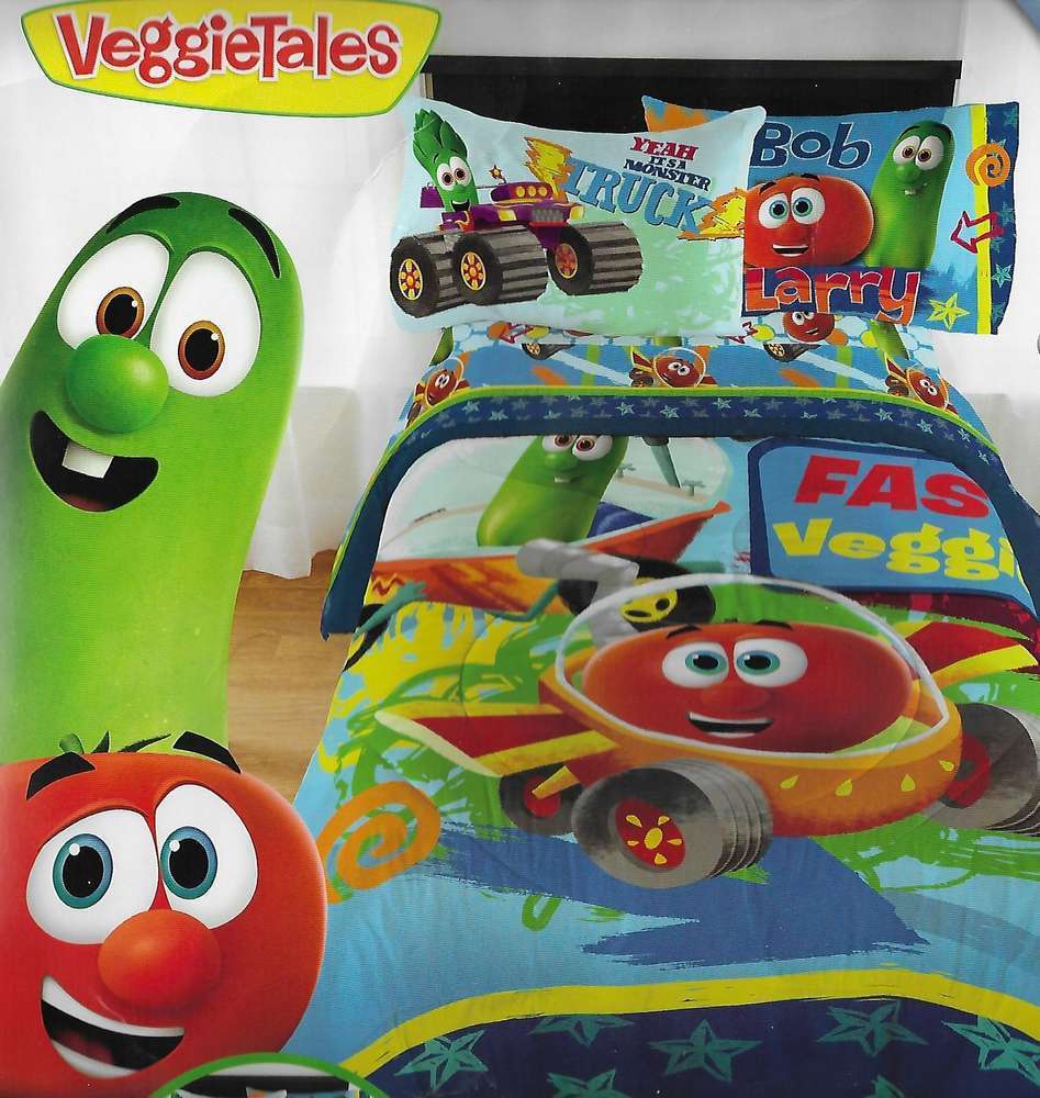 Veggietales Crianças Legumes Twin Roupa De Cama Edredom