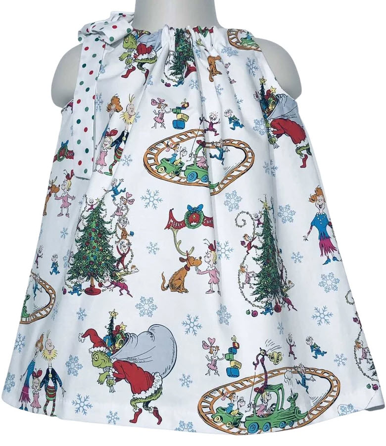 christmas pillowcase dress Girl's Christmas Dress, Snowman Pillowcase Dress , Holiday Party Dress , Christmas Outfit, Christmas Jumper, Size: 4T