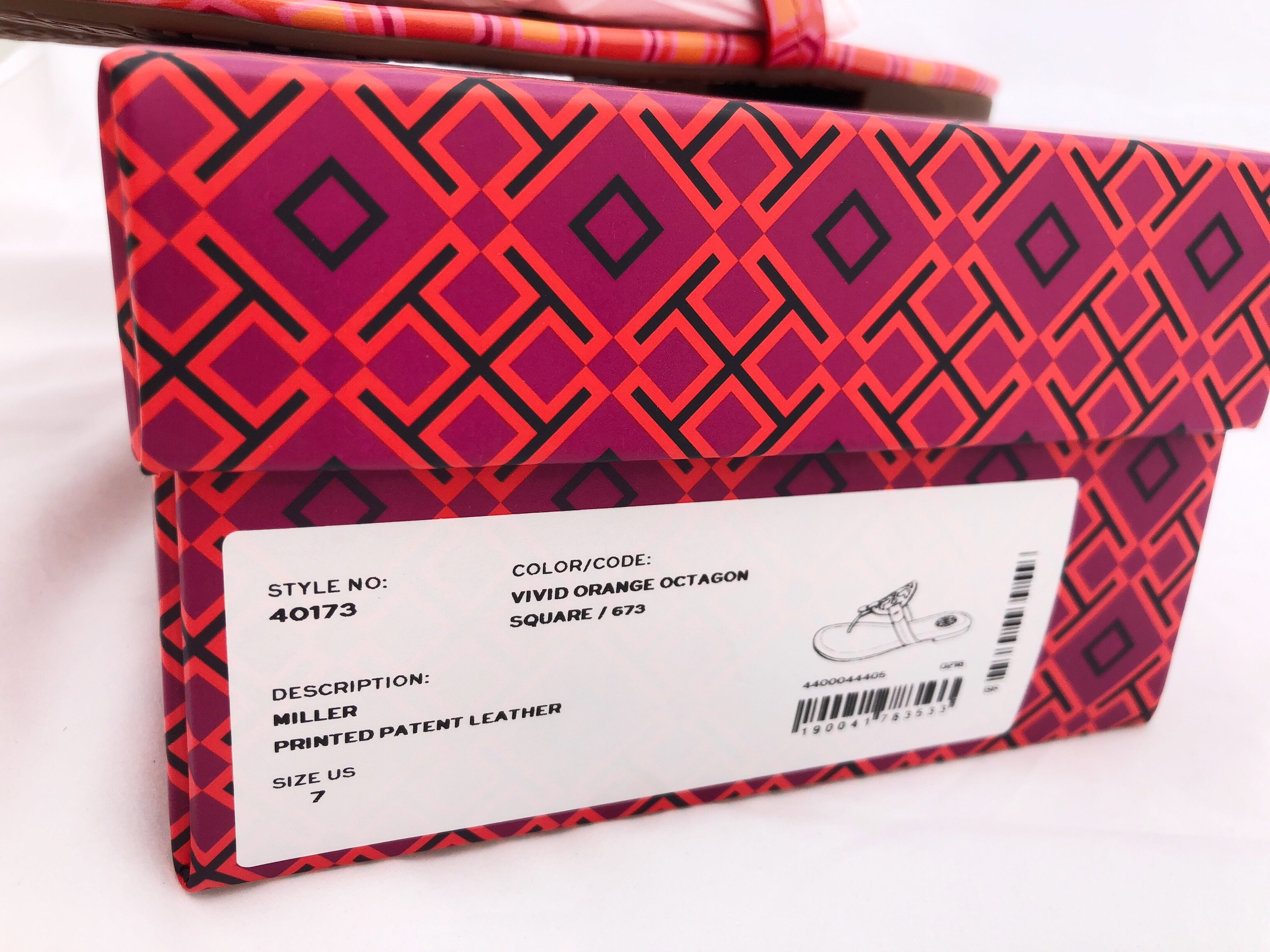 Сандалии-шлепанцы Tory Burch Miller Оранжевые кораллово-розовые 7 7,5 8 8,5 10