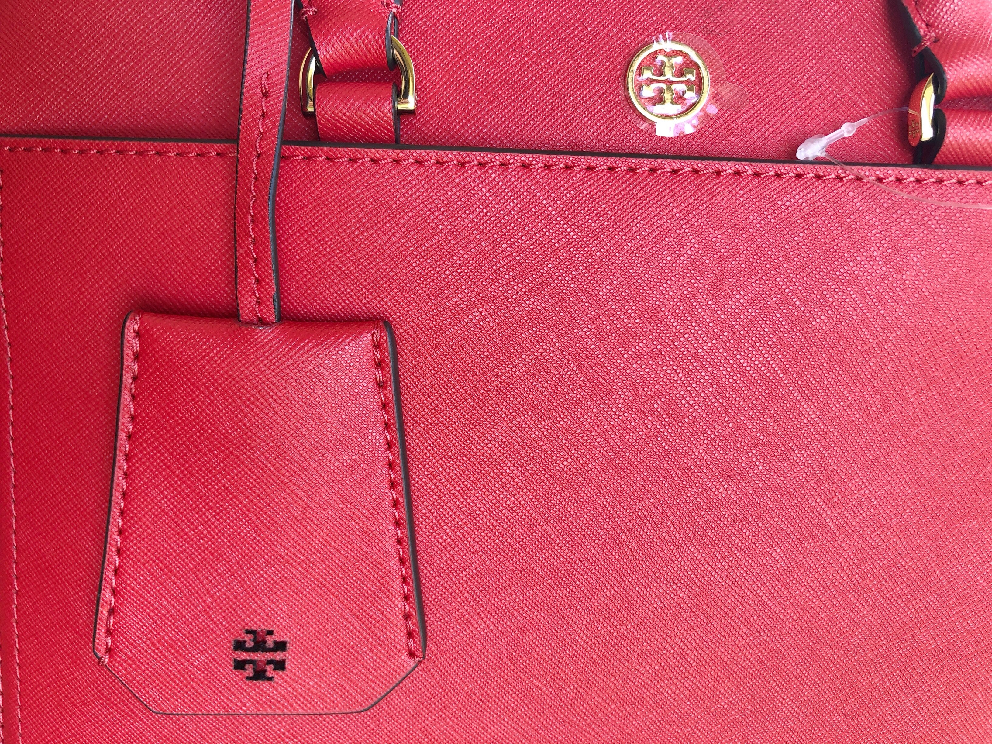Tory Burch Robinson Small Double Zip Tote Satchel Crossbody