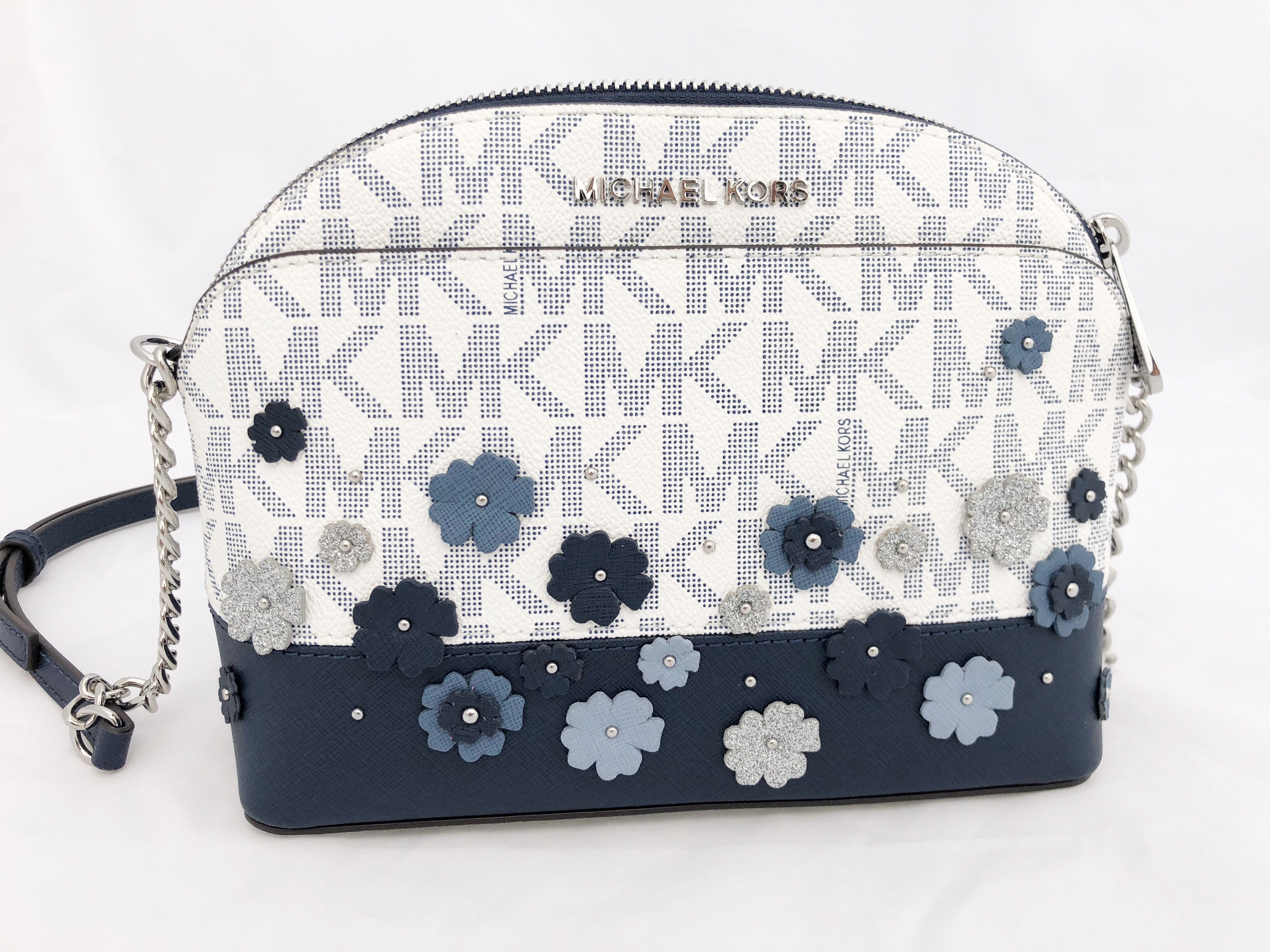 michael kors small blue crossbody
