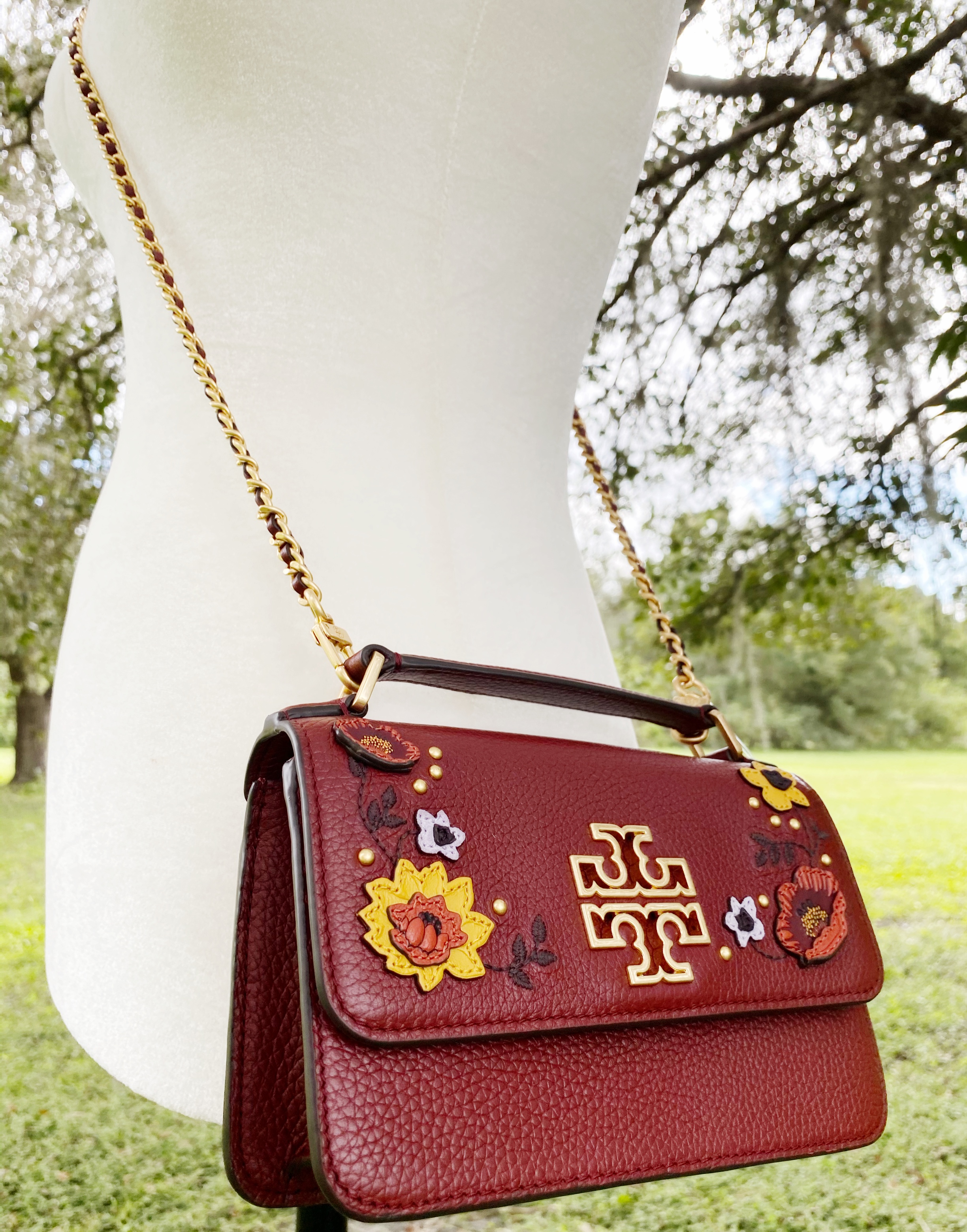 Tory Burch Britten Embellished Mini Top Handle Bag Crossbody