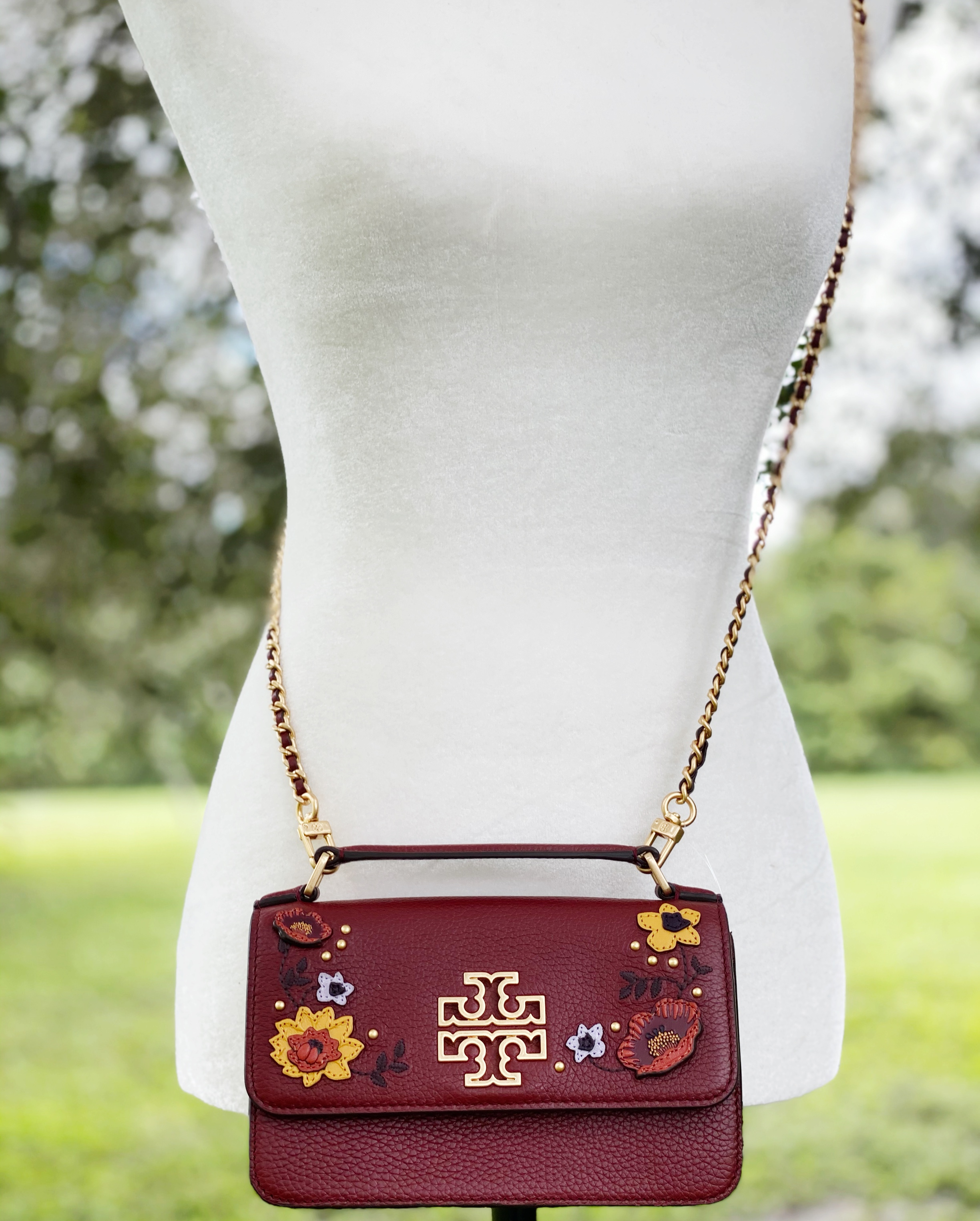 Tory Burch Britten Embellished Mini Top Handle Bag Crossbody