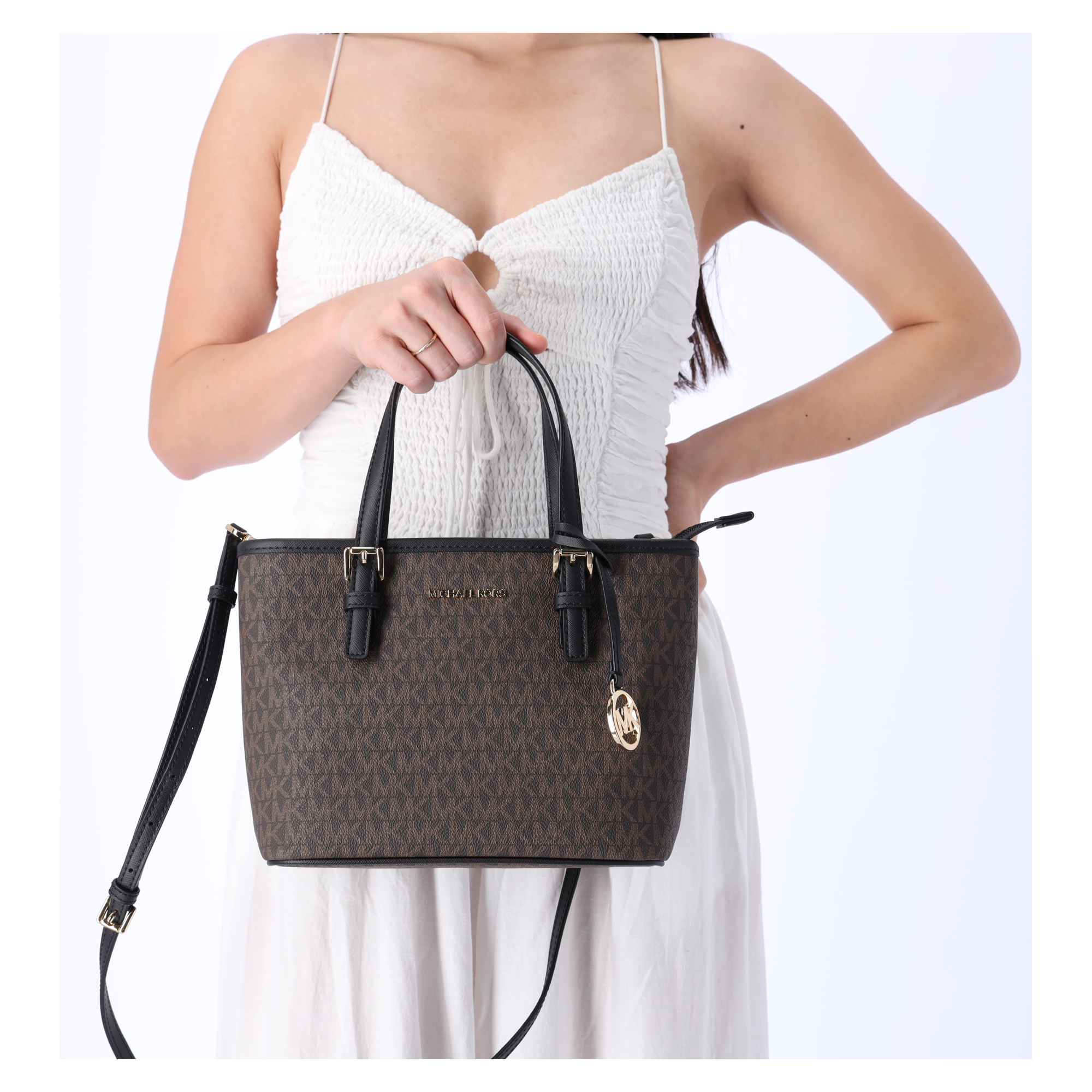 Michael Kors Jet Set Small XS Carryall Convertible Tote Crossbody