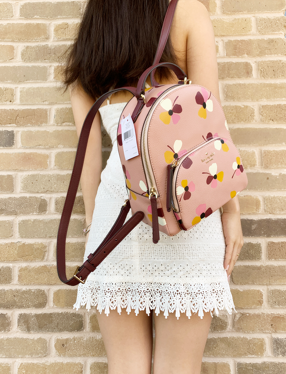 kate spade pink backpack